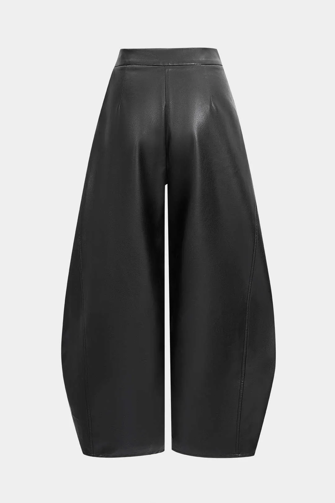 Faux Leather Metallic Zipper Hollow Out Ring Trousers sold by Micas product image thumbnail 2