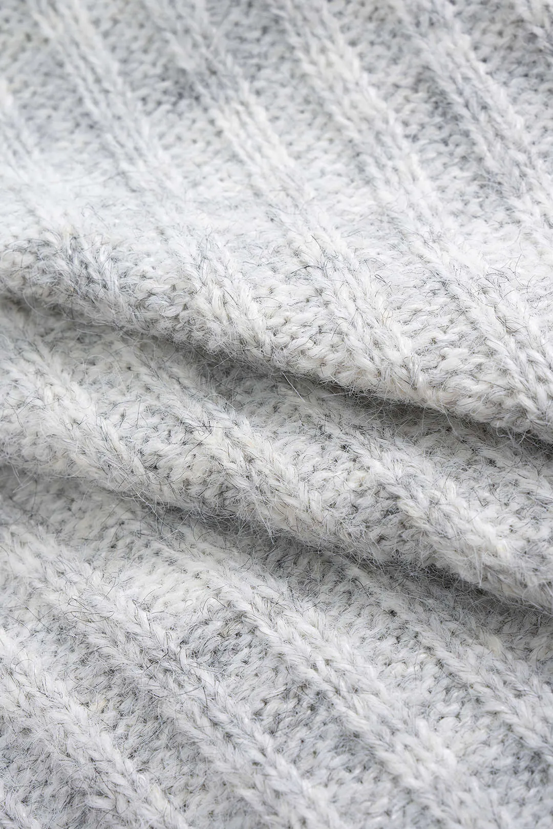 Knit Faux Fur Patchwork Button Tie-Up Cardigan sold by Micas product image thumbnail 4