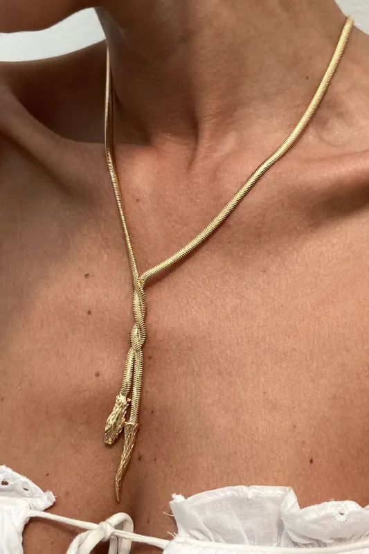 Alloy Snake Necklace sold by Micas