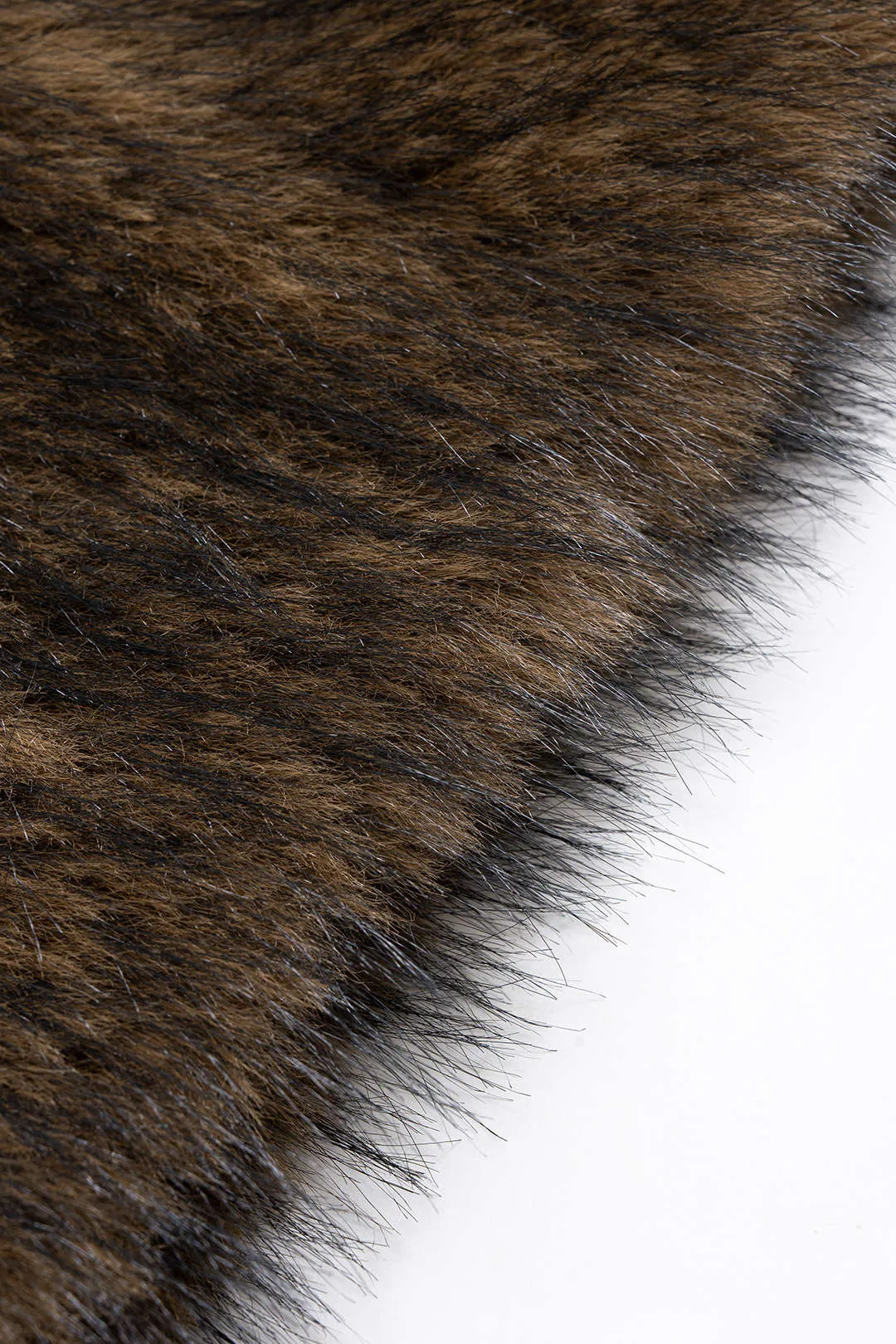 Faux Fur Patchwork V-Neck Twist Knot Bodysuit And Mini Skirt Set sold by Micas product image thumbnail 4