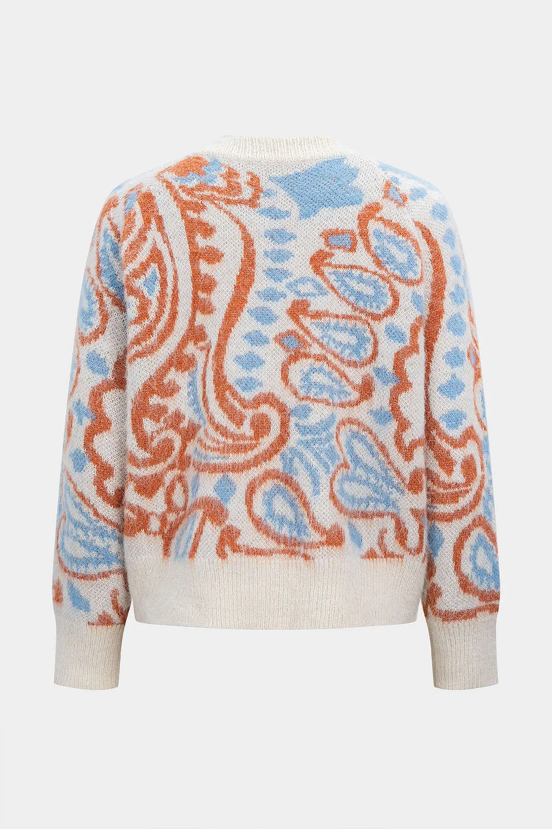 Knit Artistic Print V-Neck Button Cardigan sold by Micas product image thumbnail 2