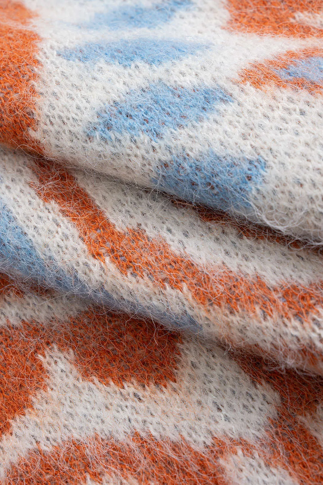 Knit Artistic Print V-Neck Button Cardigan sold by Micas product image thumbnail 4