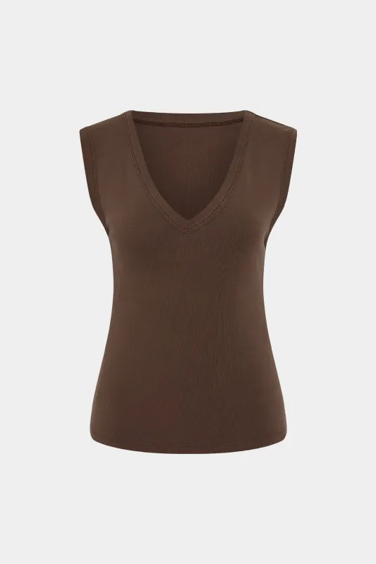 V-Neck Sleeveless Tank Top sold by Micas