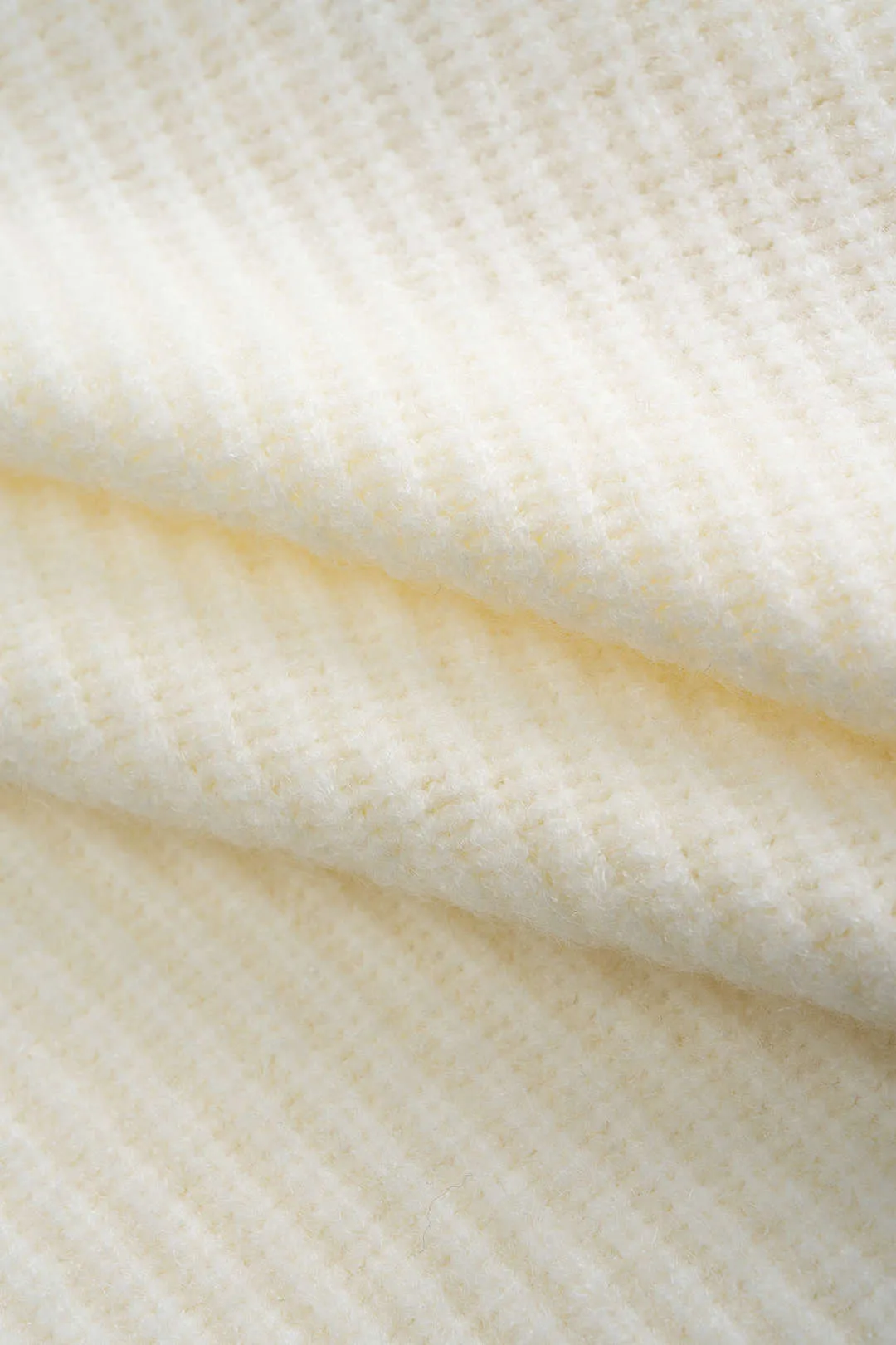 Knit Denim Patchwork Zipper Cardigan sold by Micas product image thumbnail 4