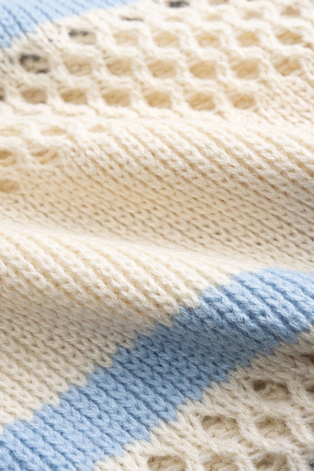 Knit Contrast Cut Out Zipper Cardigan sold by Micas product image thumbnail 4