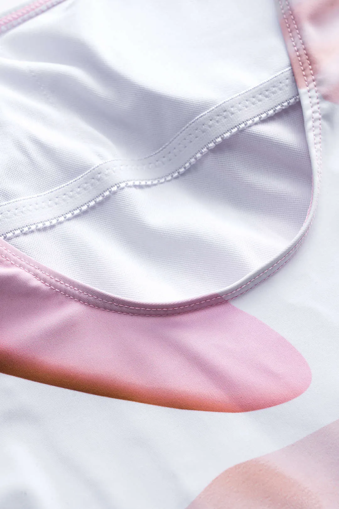 Hawaiian Pattern Print Backless One-Piece Swimsuit sold by Micas product image thumbnail 5