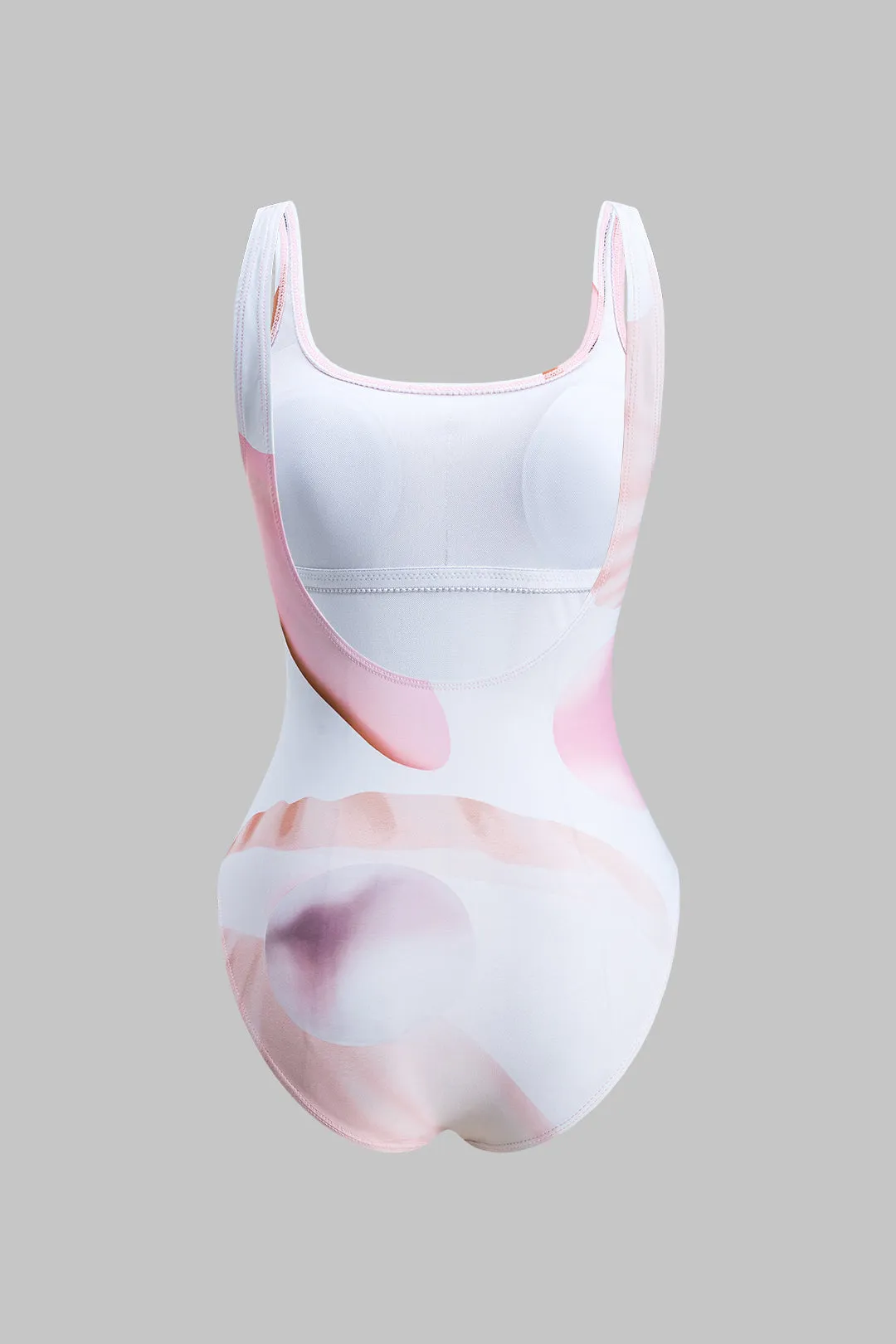 Hawaiian Pattern Print Backless One-Piece Swimsuit sold by Micas product image thumbnail 2