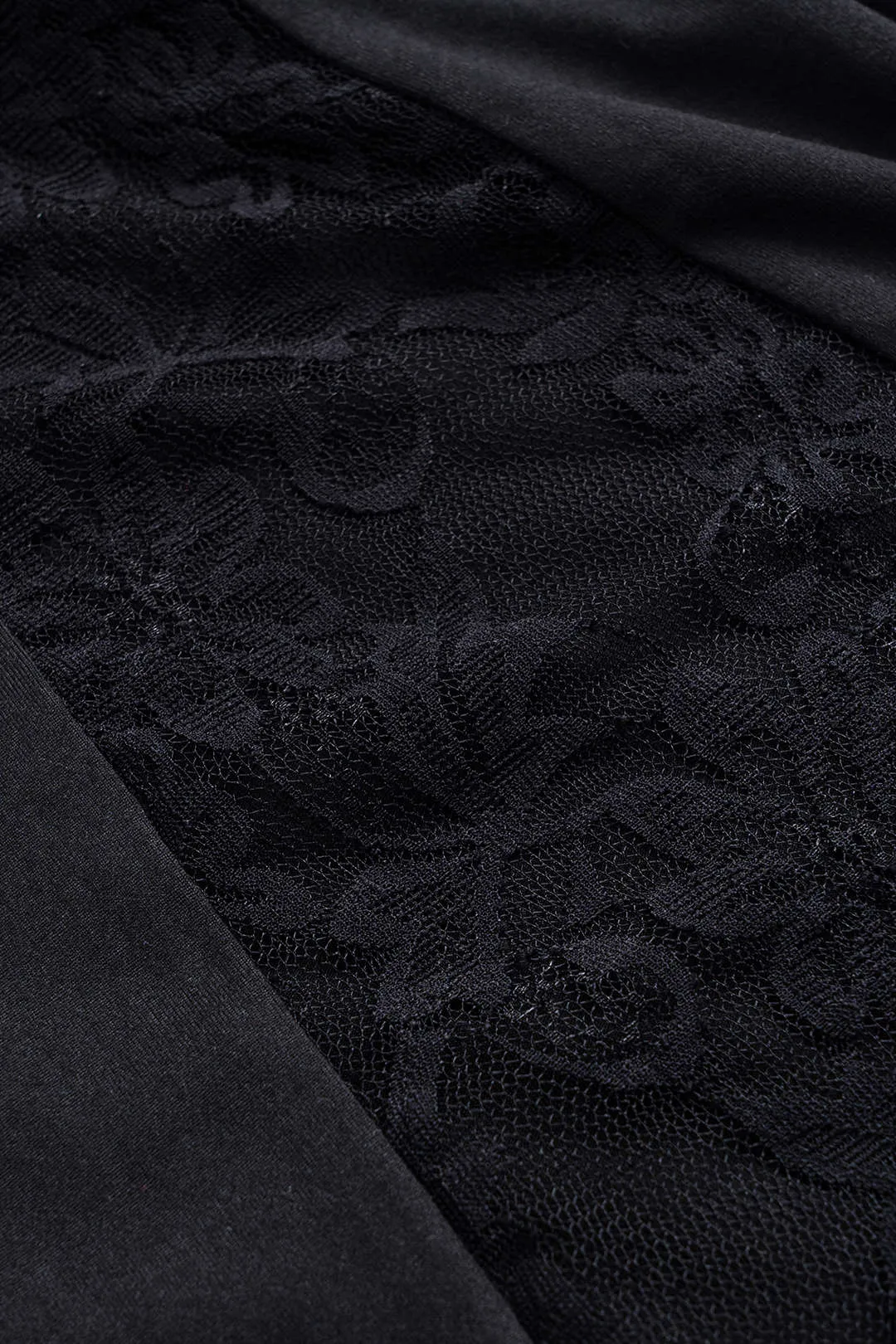 Lace Patchwork High Waist Flared Pants sold by Micas product image thumbnail 3