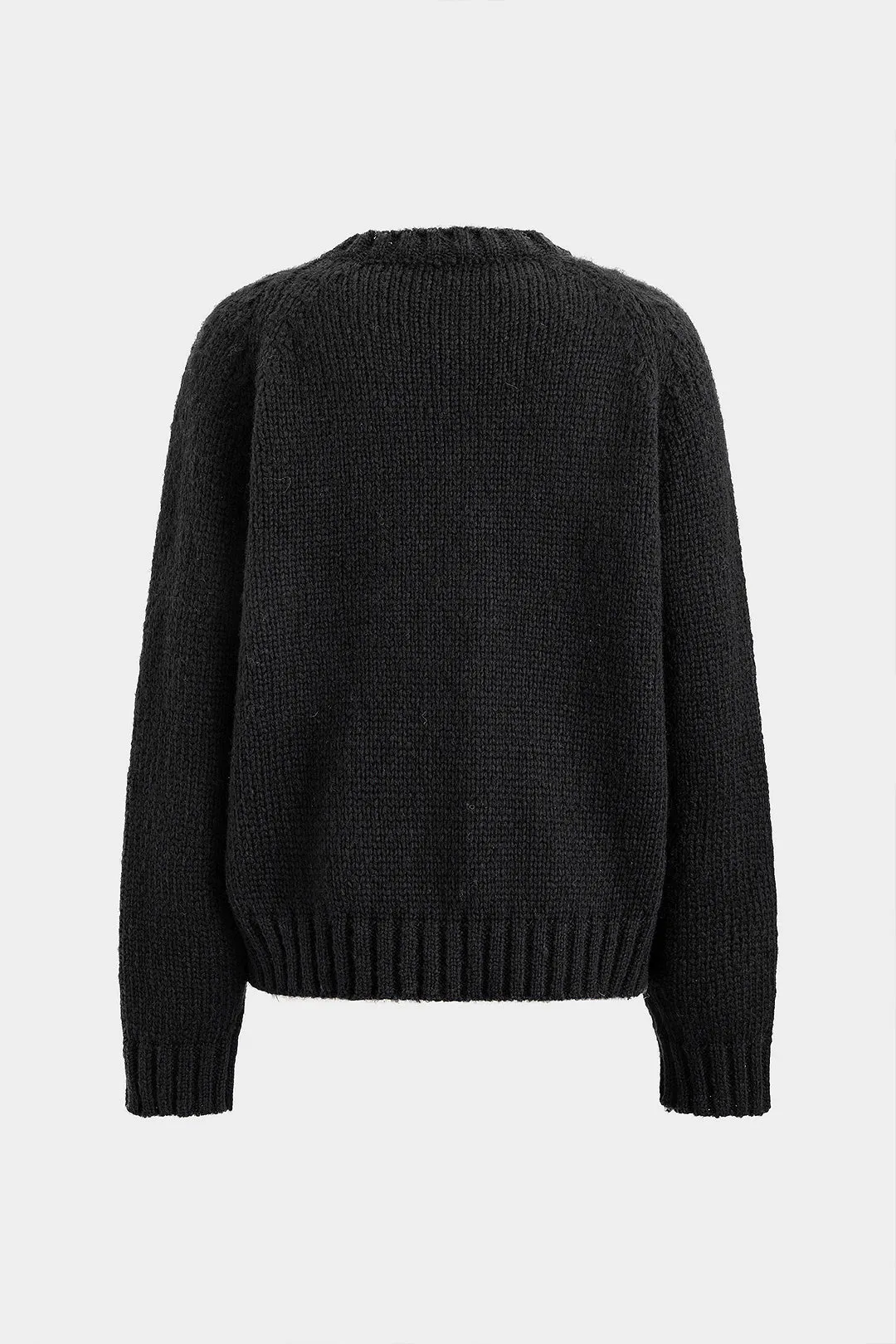 Knit Floral Print Round Neck Cardigan sold by Micas product image thumbnail 2