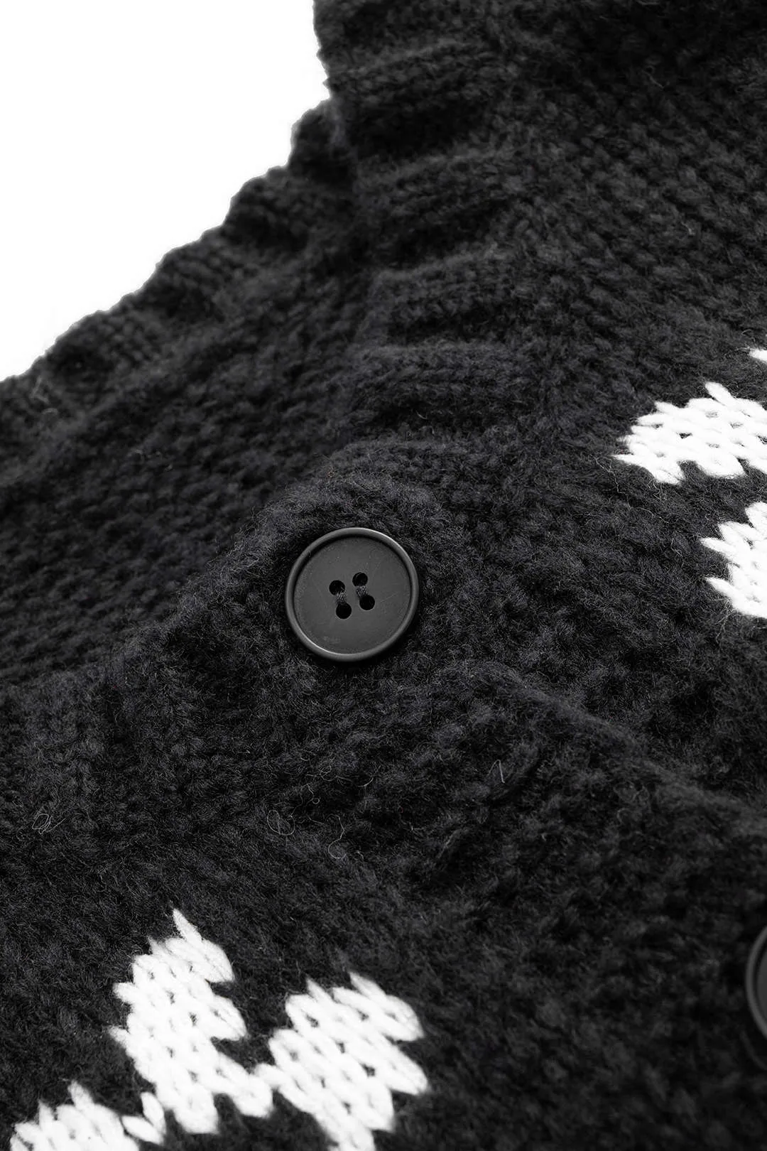 Knit Floral Print Round Neck Cardigan sold by Micas product image thumbnail 3