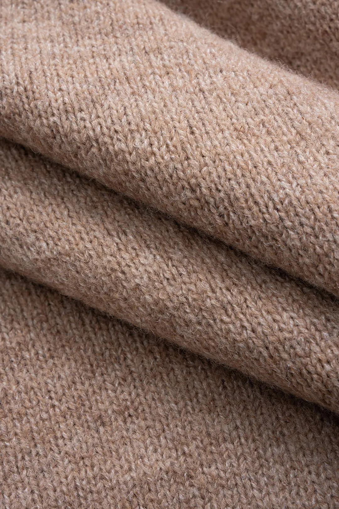 Knit Fringe Mock Neck Long Sleeve Dress sold by Micas product image thumbnail 3