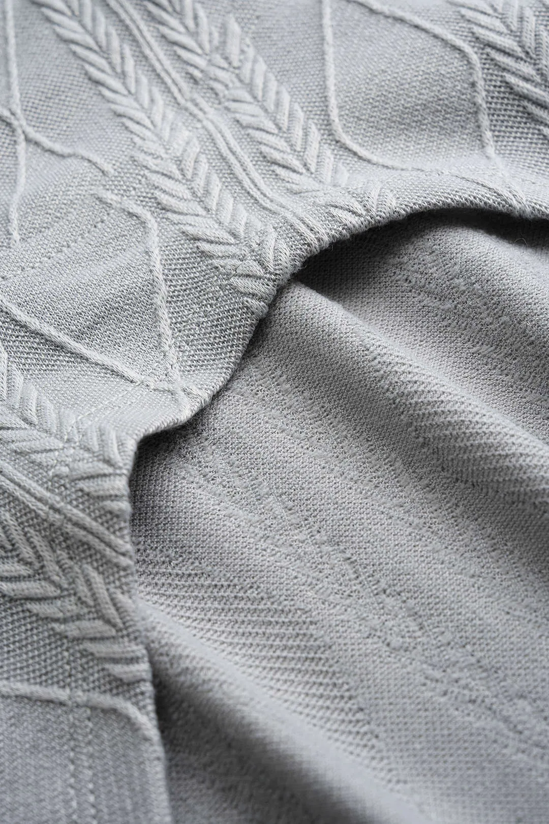 Jacquard Ruched Asymmetrical Hoodie sold by Micas product image thumbnail 4