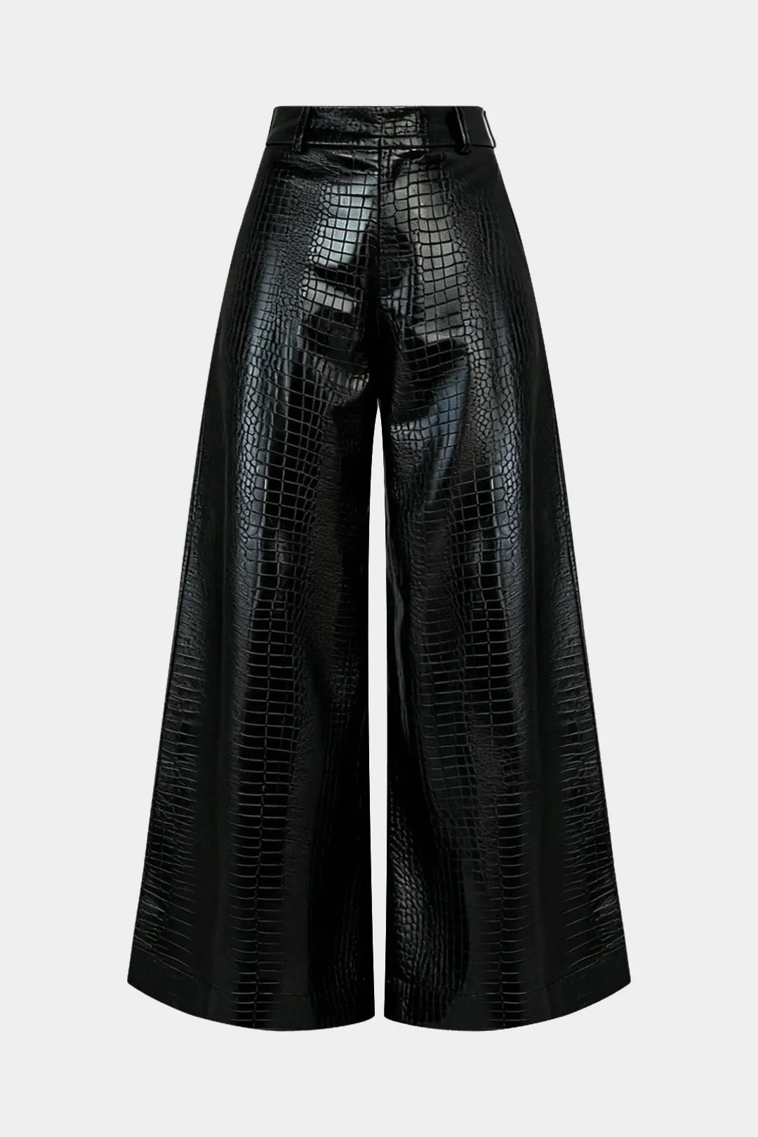 Crocodile Print Faux Leather High Waist Pants sold by Micas product image thumbnail 2