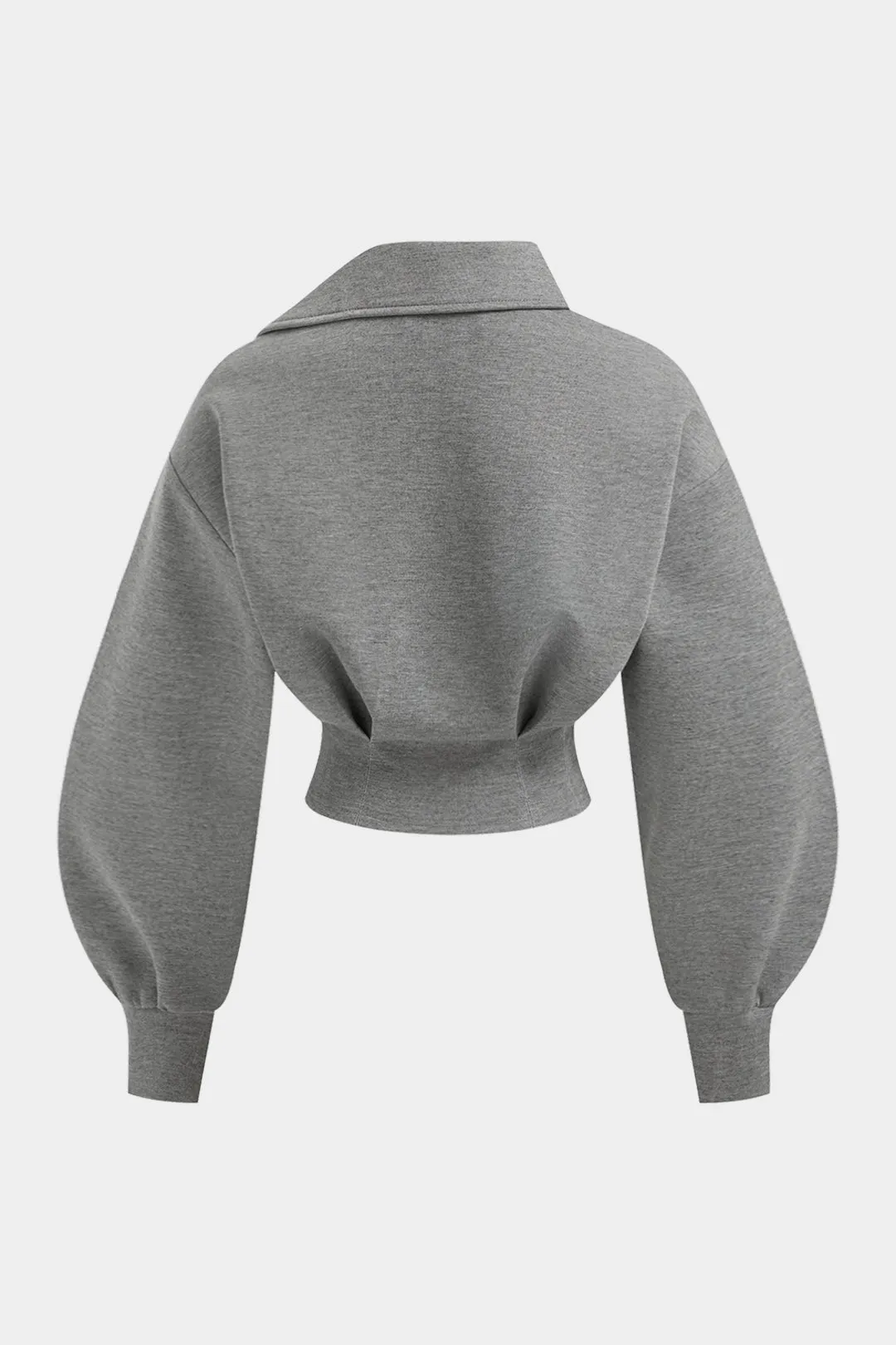 Asymmetrical Waist-Cinching Sweatshirt sold by Micas product image thumbnail 2