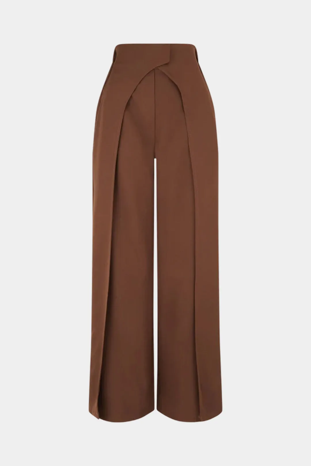Solid Layered Straight Leg Pants sold by Micas