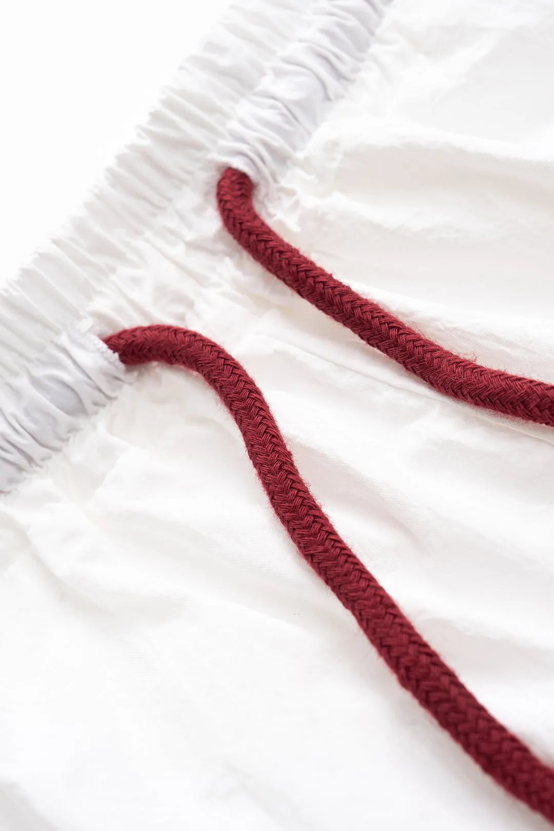 Contrast Binding Zipper Long-Sleeve Top And Tie-Up Wide Leg Shorts Set sold by Micas product image thumbnail 5