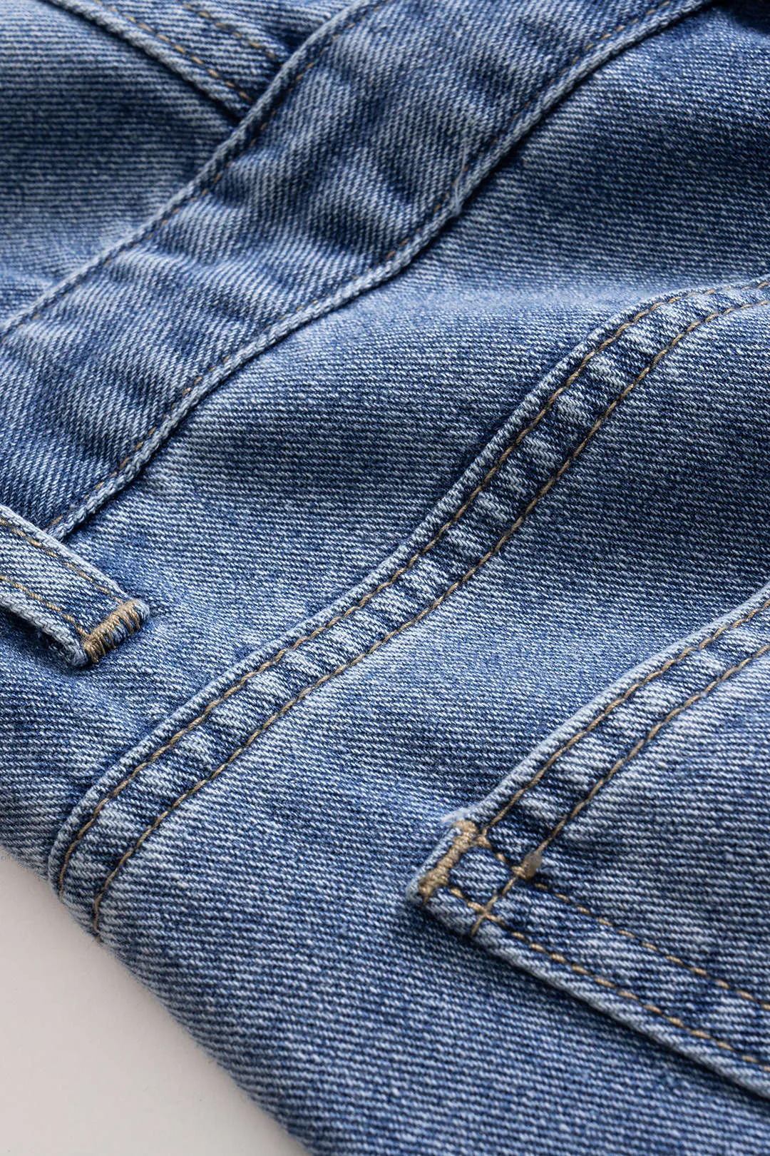 Denim V-Neck Sleeveless Jumpsuit sold by Micas product image thumbnail 5