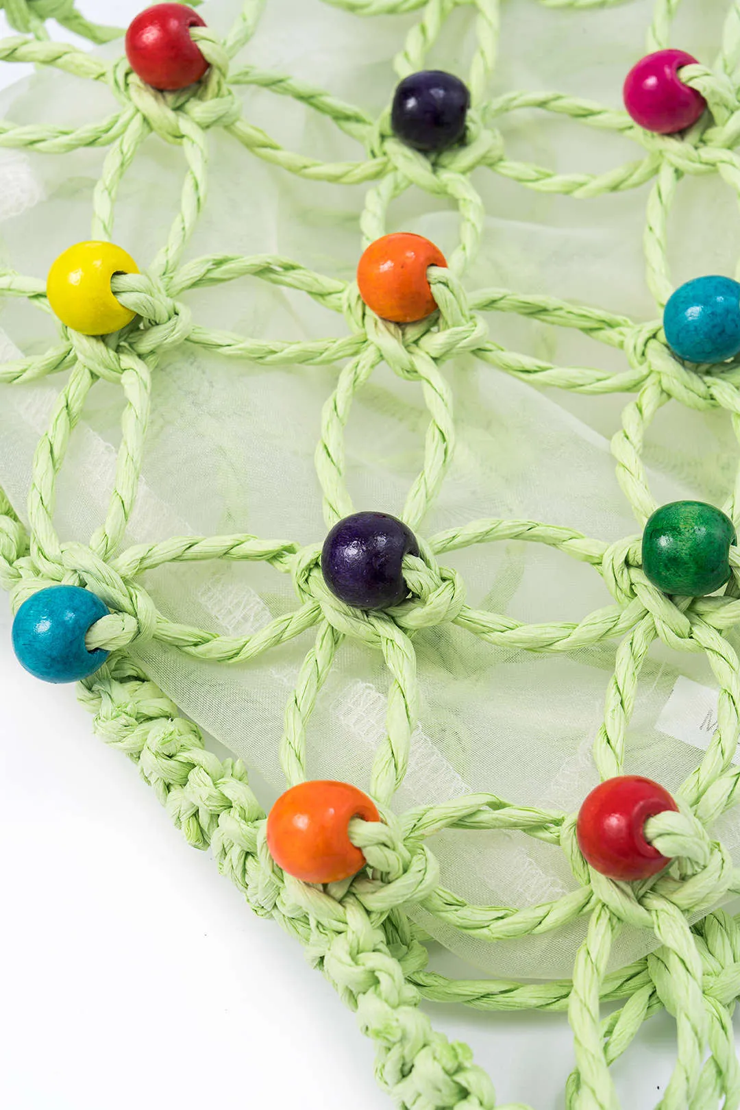 Woven Beaded Tote Bag sold by Micas product image thumbnail 2