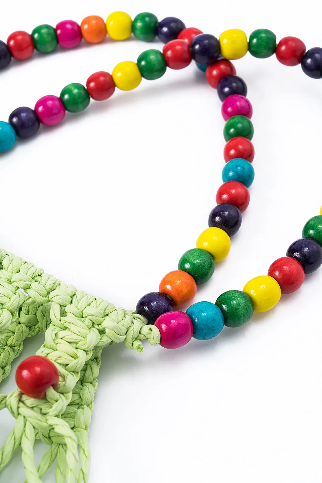 Woven Beaded Tote Bag sold by Micas product image thumbnail 3