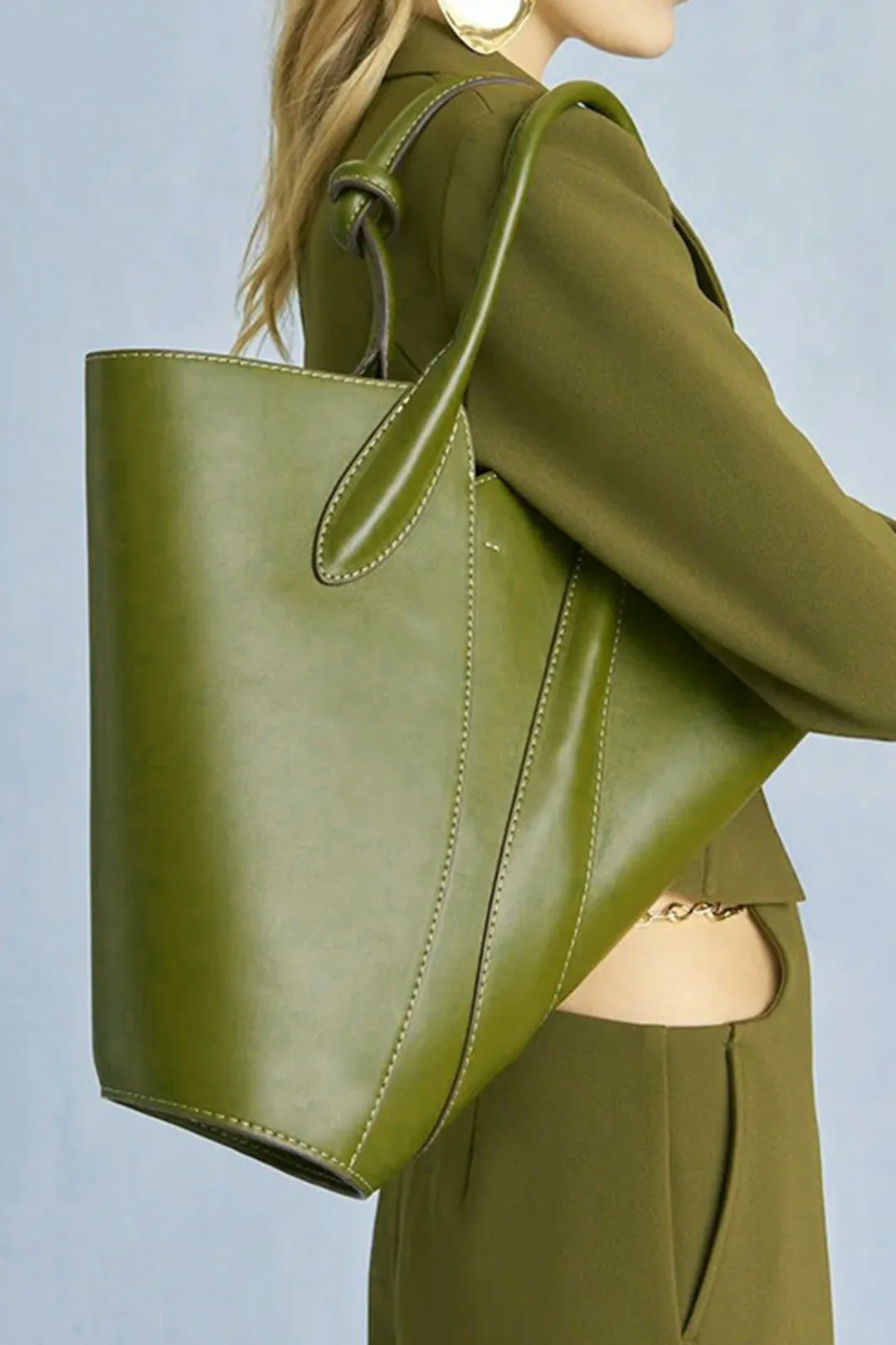 Faux Leather Tote Bag sold by Micas