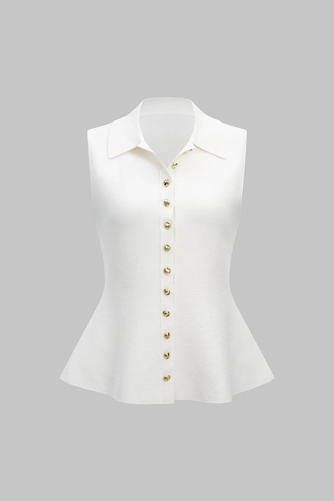 Knit Button Detail Vest sold by Micas