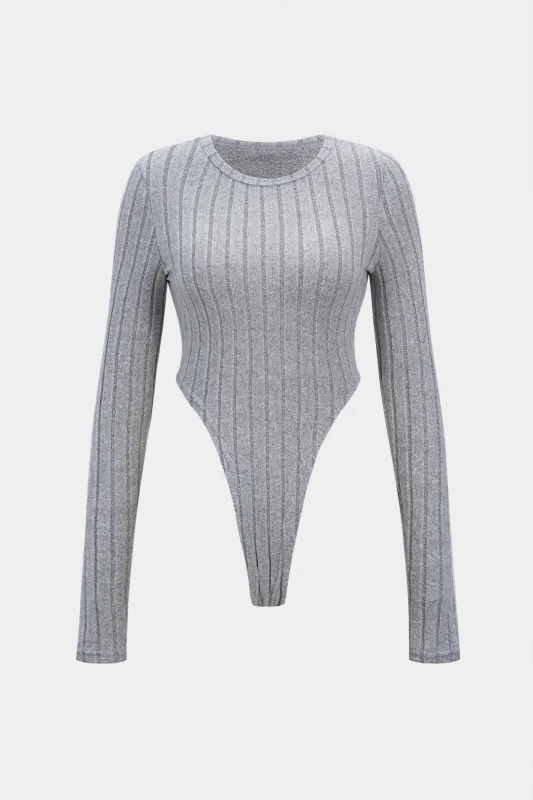 Round Neck Long Sleeve Bodysuit sold by Micas