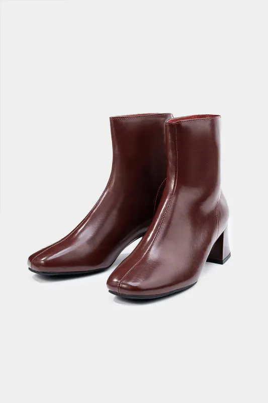 Leather Zipper Ankle Boots sold by Micas