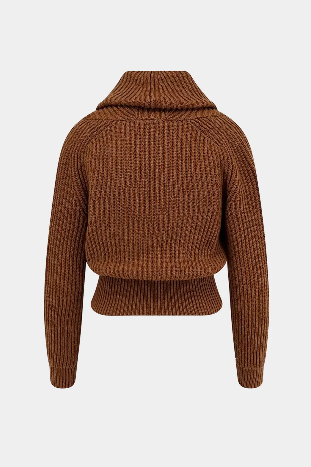 Knit V-Neck Ribbed Sweater Cardigan sold by Micas product image thumbnail 2