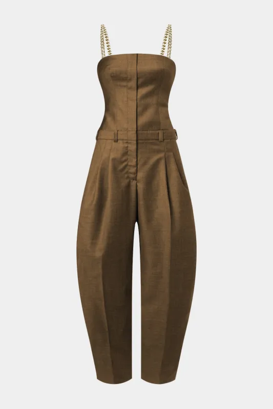 Metallic Chain Slip Sleeveless Jumpsuit made by Micas