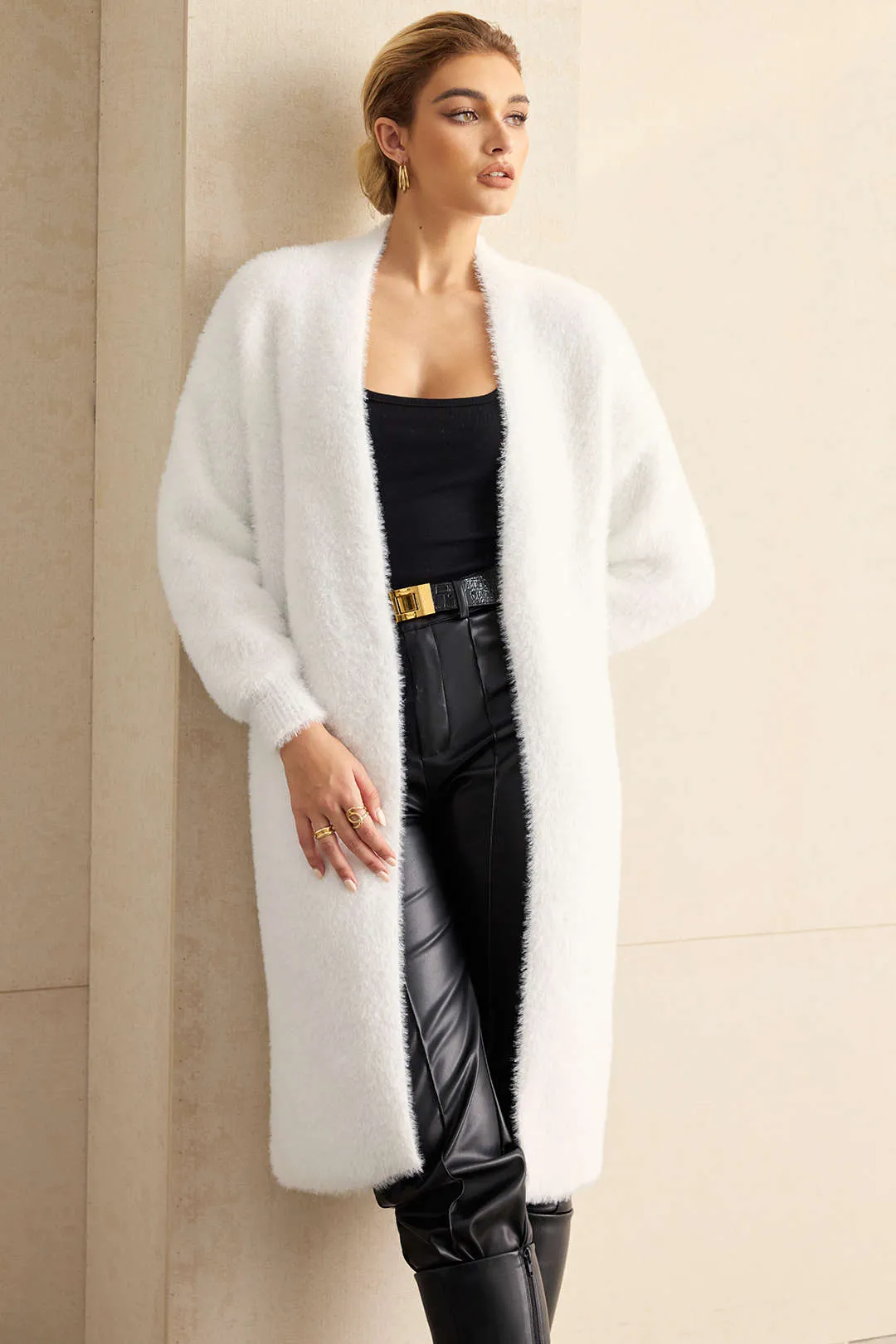 Knit Basic Long Cardigan sold by Micas product image thumbnail 2