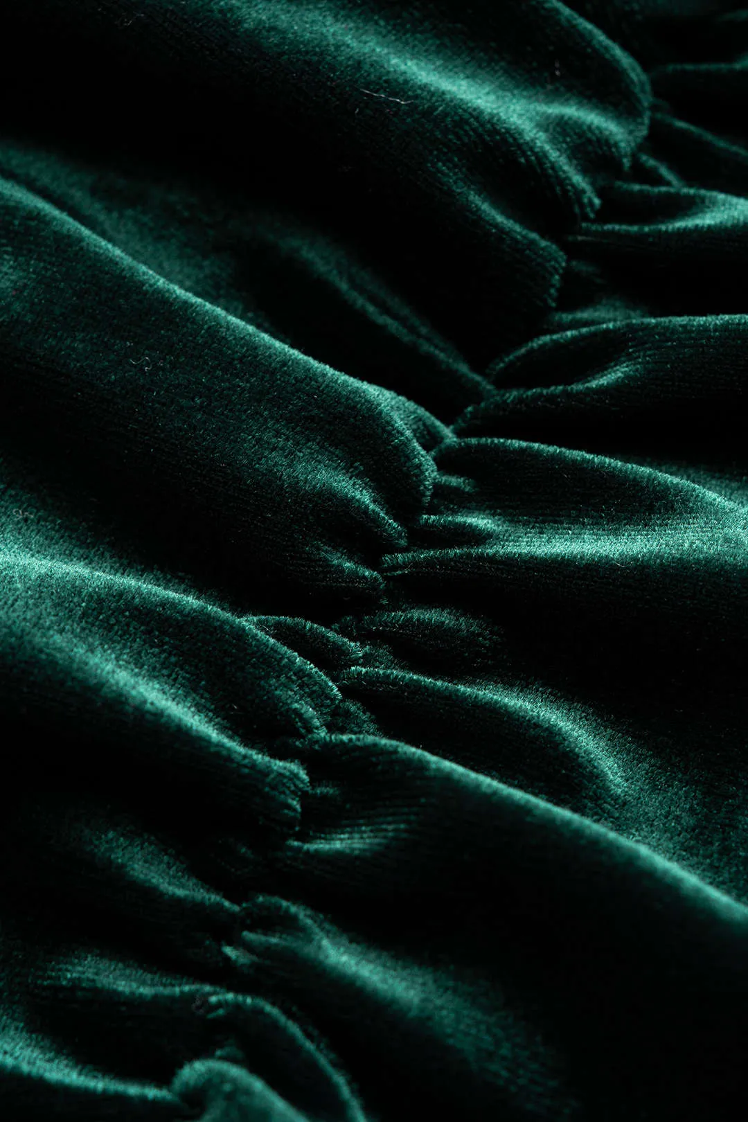 Draped Cowl Neck Velvet Long Sleeve Mini Dress sold by Micas product image thumbnail 3