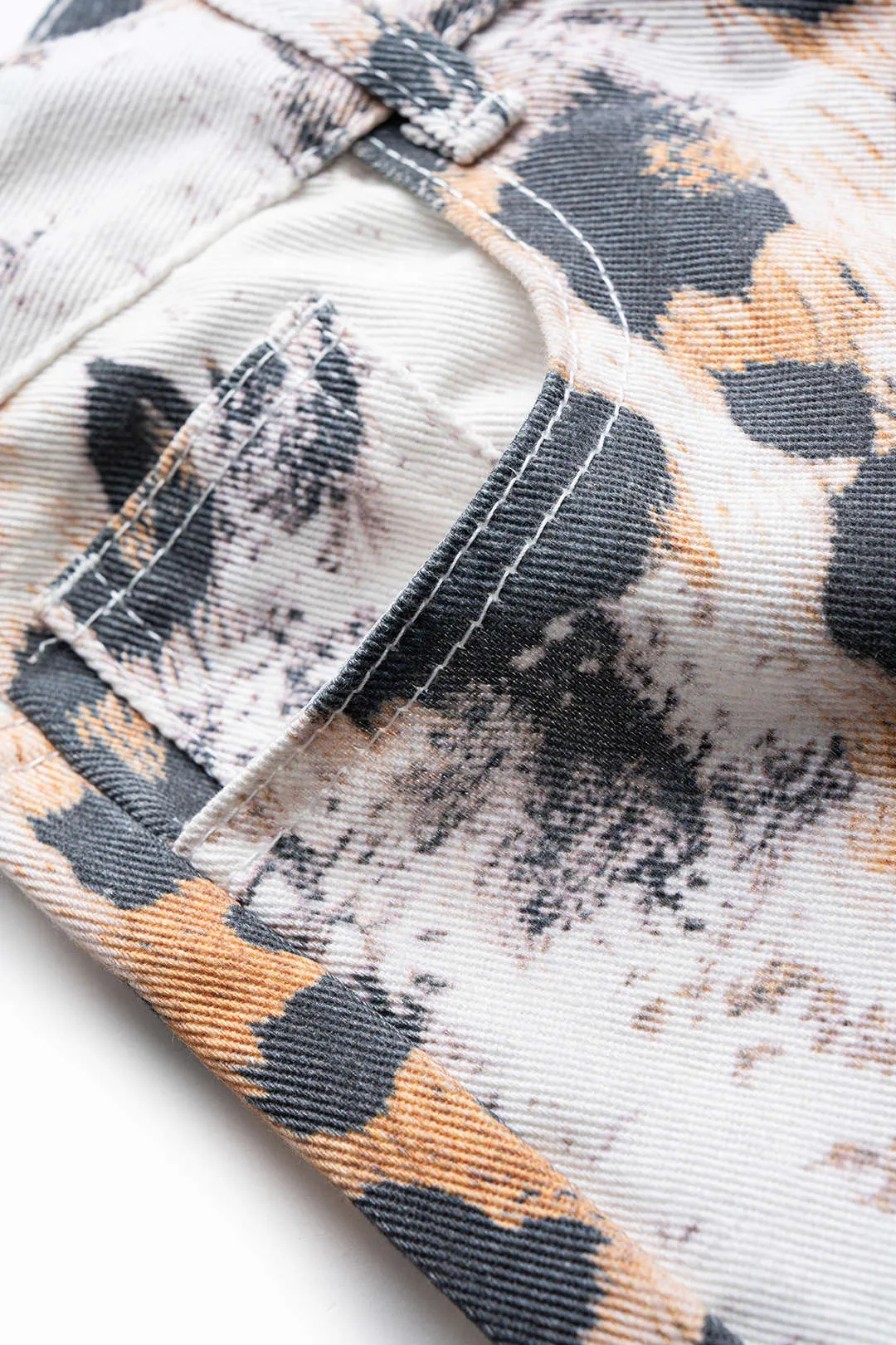 Leopard Print Button Pocket Wide Leg Pants sold by Micas product image thumbnail 3