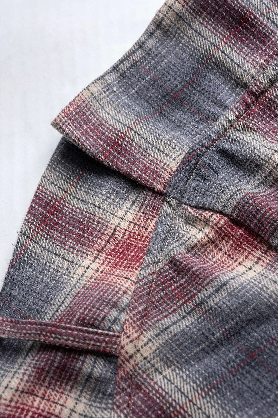 Plaid Print Strapless Belted Sleeveless Jumpsuit sold by Micas product image thumbnail 3