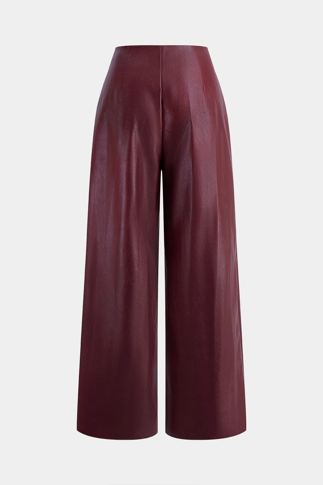 Faux Leather Zipper Straight Pants sold by Micas product image thumbnail 2