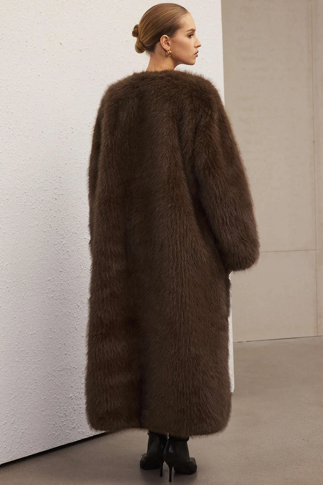 Faux Fur Long Coat sold by Micas product image thumbnail 3