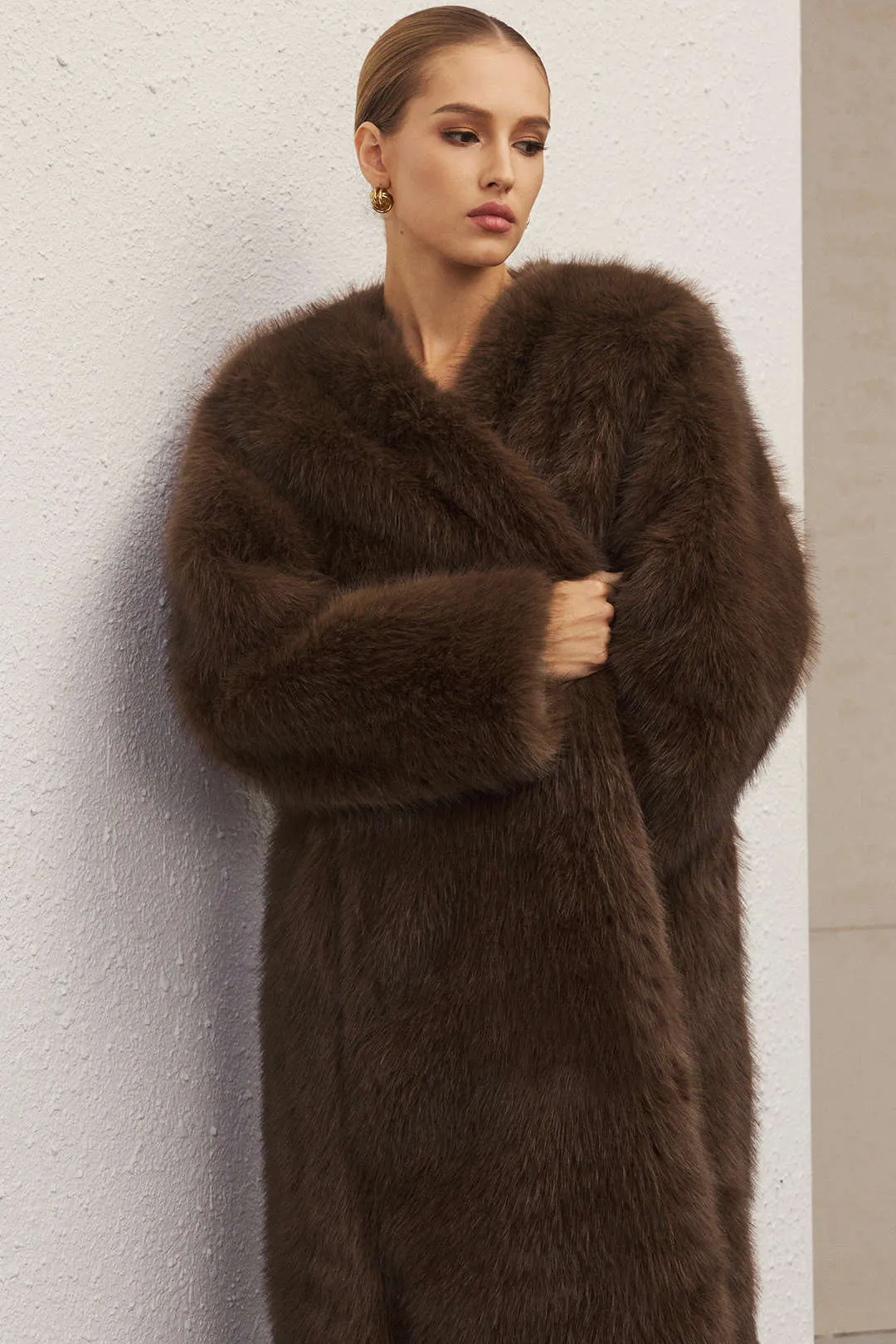 Faux Fur Long Coat sold by Micas product image thumbnail 4
