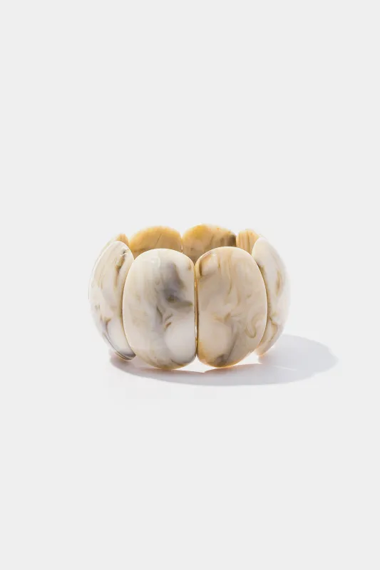 Acrylic Irregular Dyeing Bracelet sold by Micas