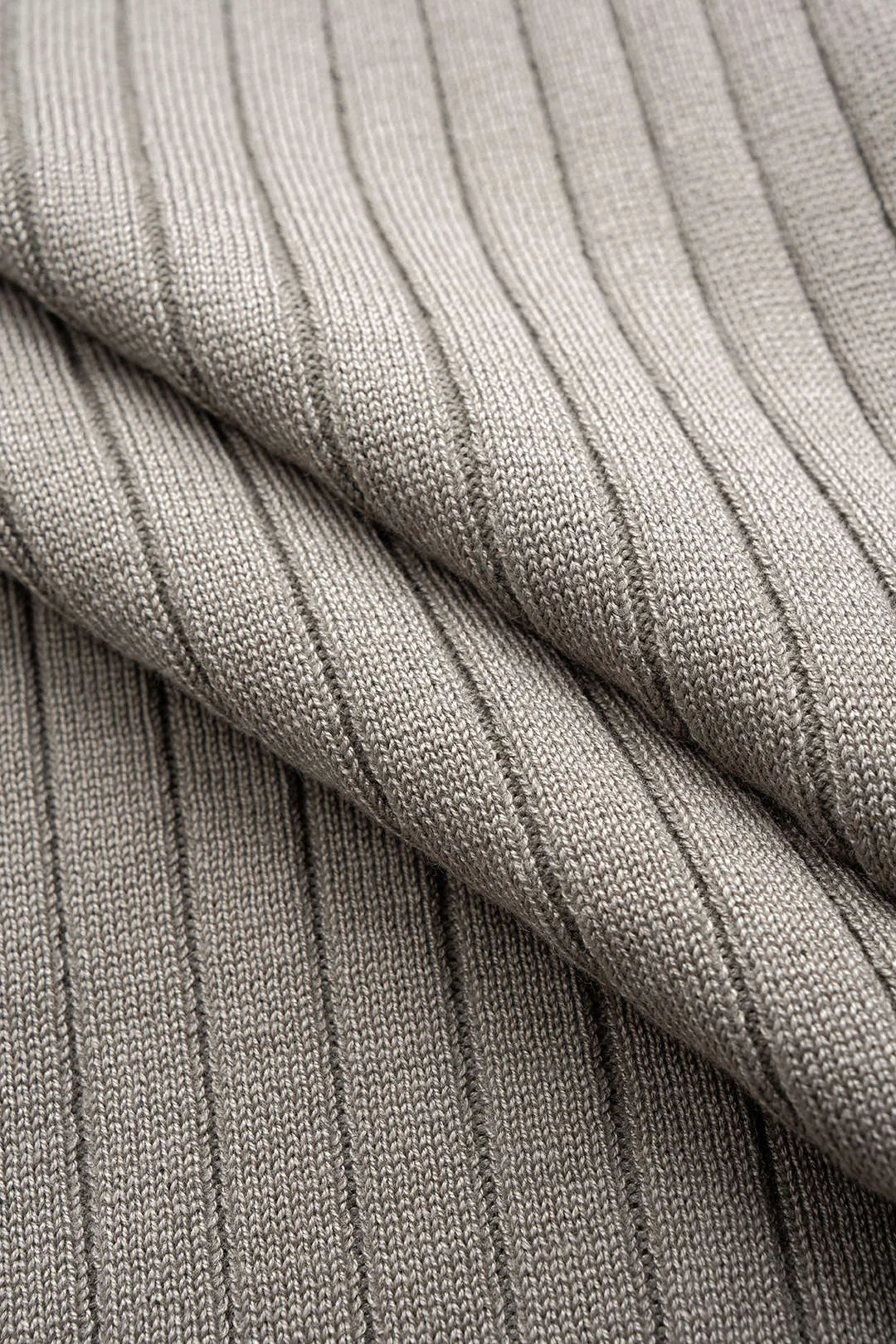 Knit Long Cardigan And High Collar Ribbed Tank Top And Pants Set sold by Micas product image thumbnail 3