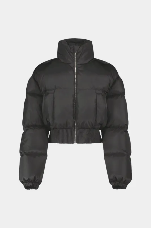 Stand Collar Patchwork Zipper Puffer sold by Micas