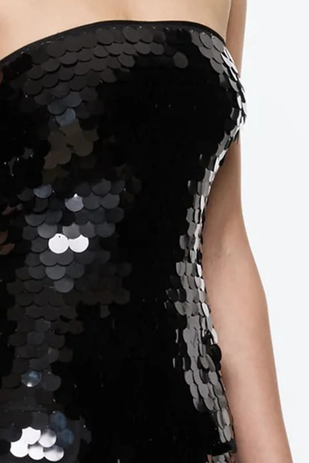 Sequin Fake Pockets Sleeveless Mini Dress sold by Micas product image thumbnail 2