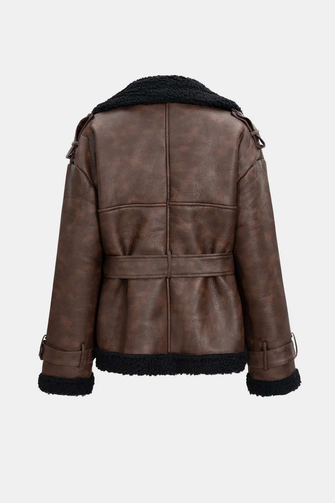 Faux Leather Tie-Up Puffer sold by Micas product image thumbnail 2