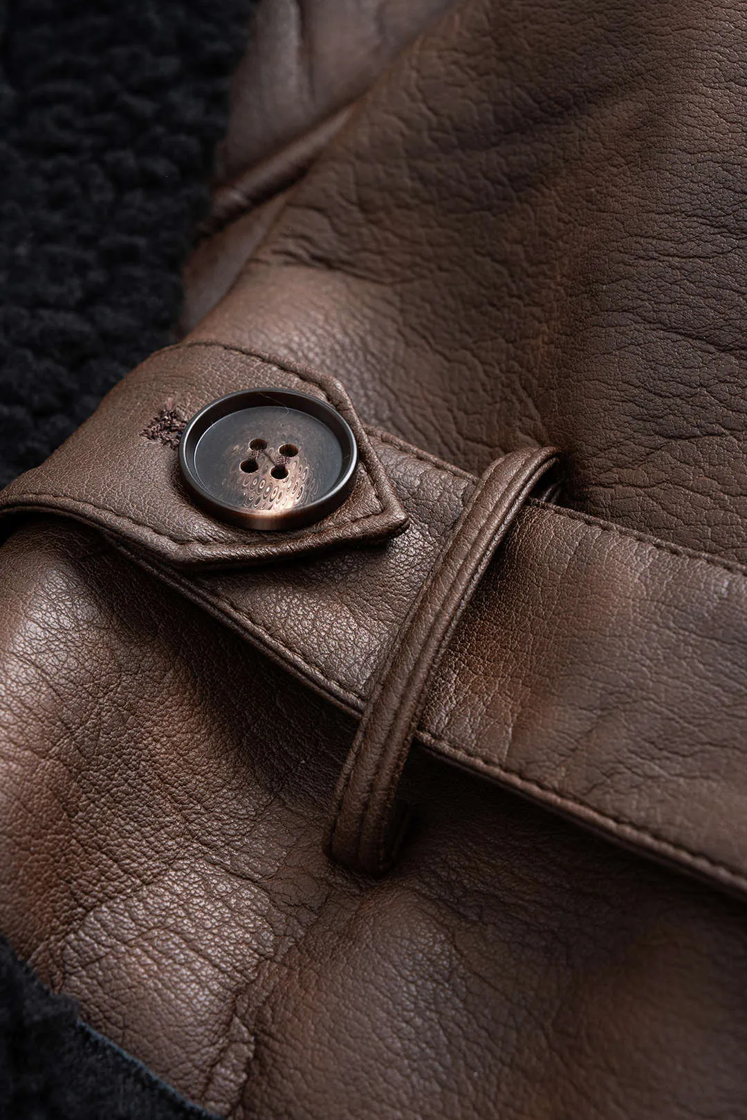 Faux Leather Tie-Up Puffer sold by Micas product image thumbnail 3