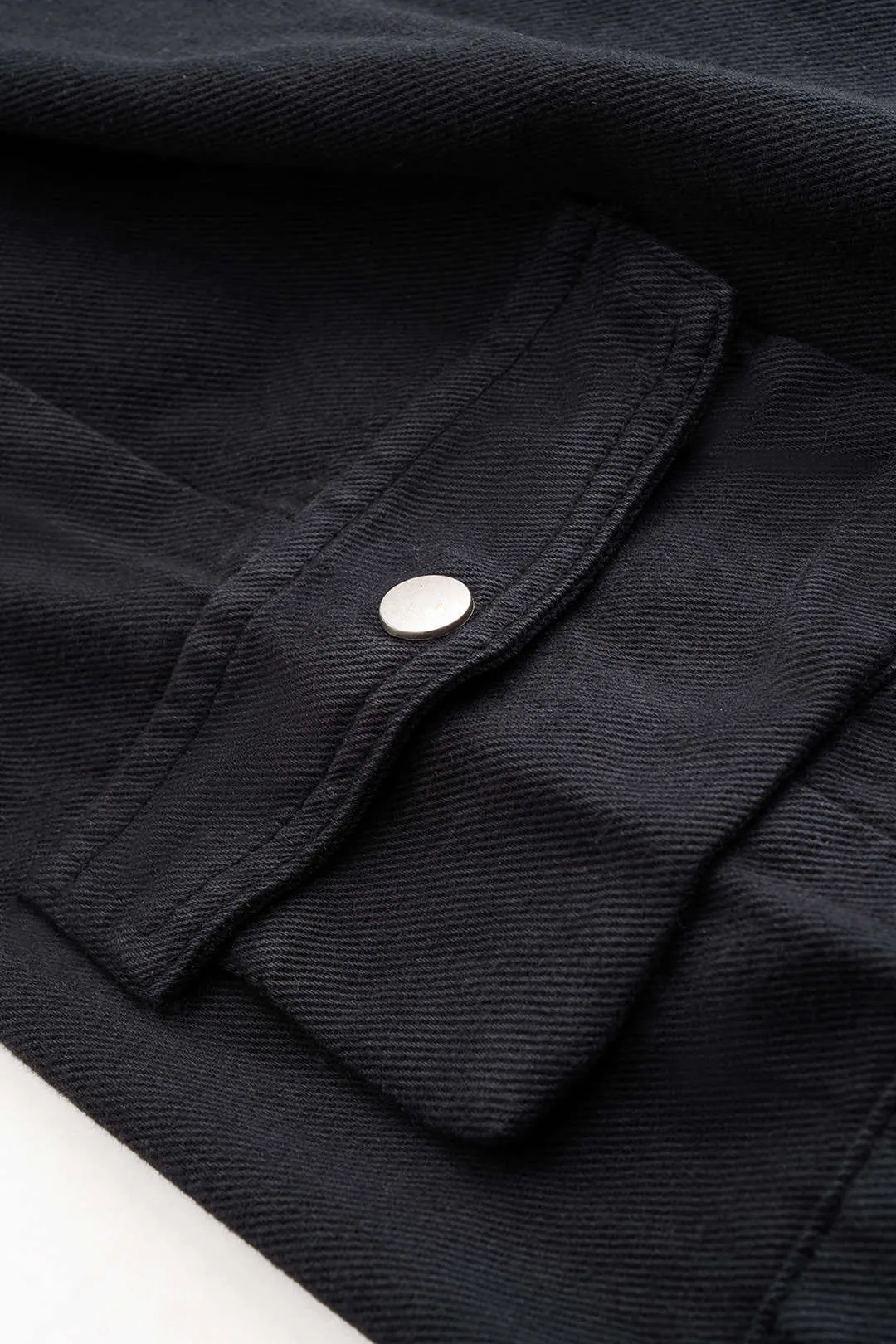 Denim Plaid Print Patchwork Pocket High Waist Jeans sold by Micas product image thumbnail 4