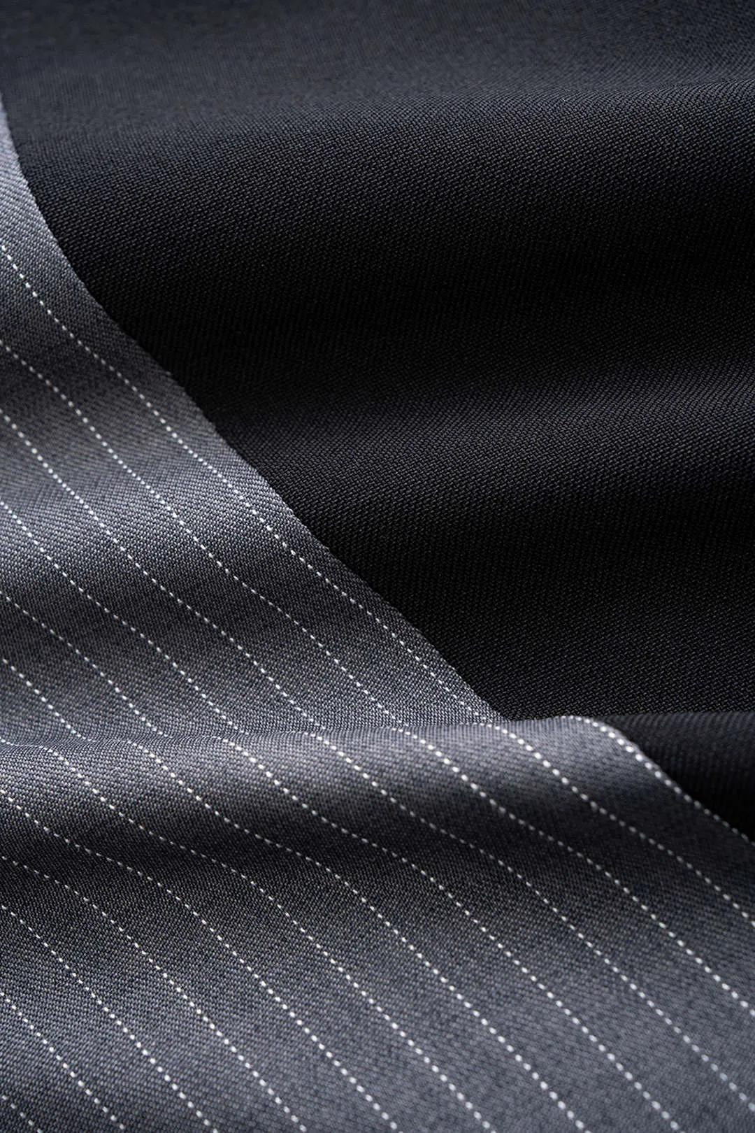 Stripes Print Patchwork Tie-Up Asymmetrical Coat sold by Micas product image thumbnail 5