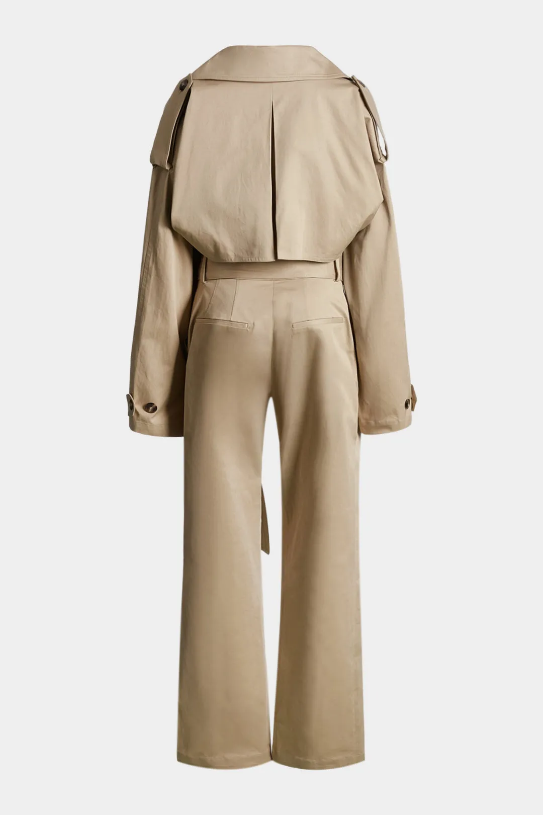 Button Belted Long Sleeve Jumpsuit sold by Micas product image thumbnail 2