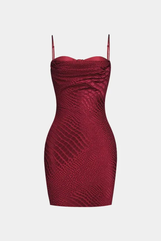 Satin Ruched Slip Sleeveless Mini Dress sold by Micas