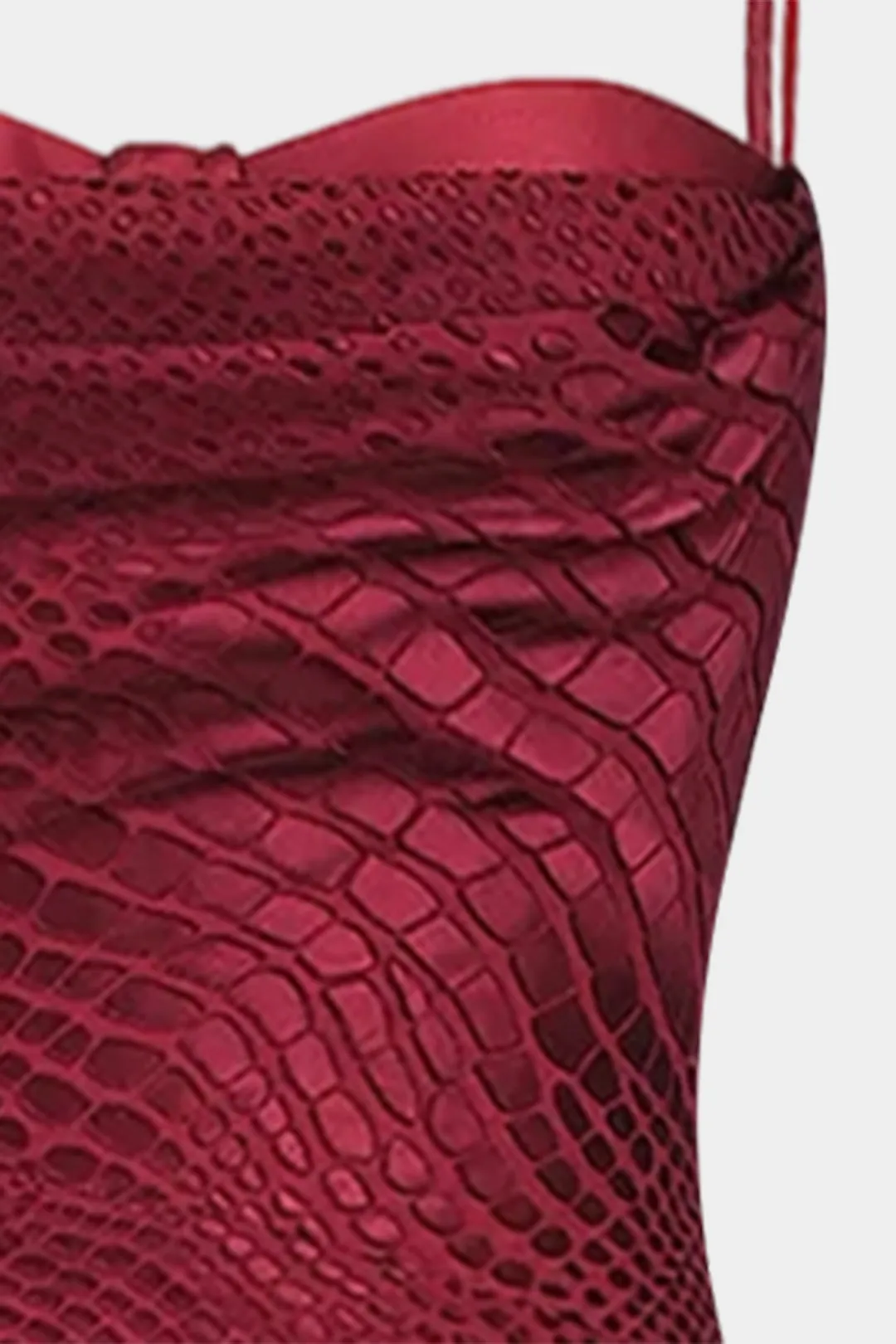 Satin Ruched Slip Sleeveless Mini Dress sold by Micas product image thumbnail 2