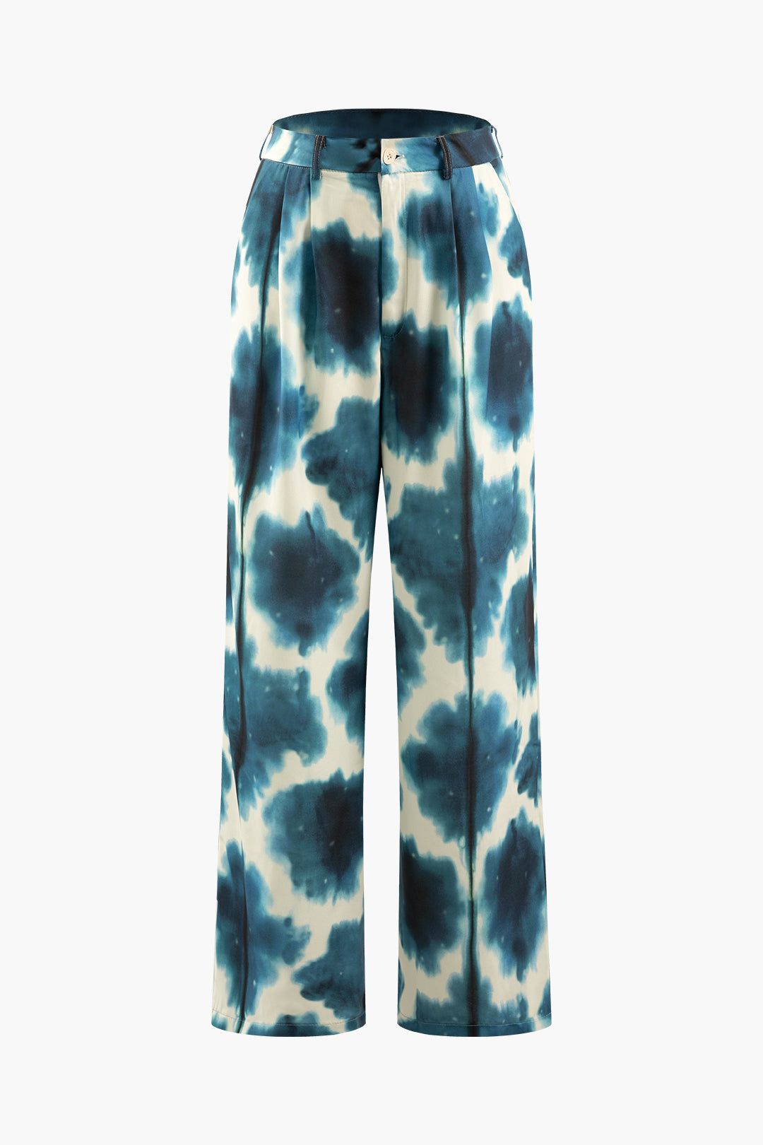 Tie Dye Pleated Straight Leg Suit Pants sold by Micas