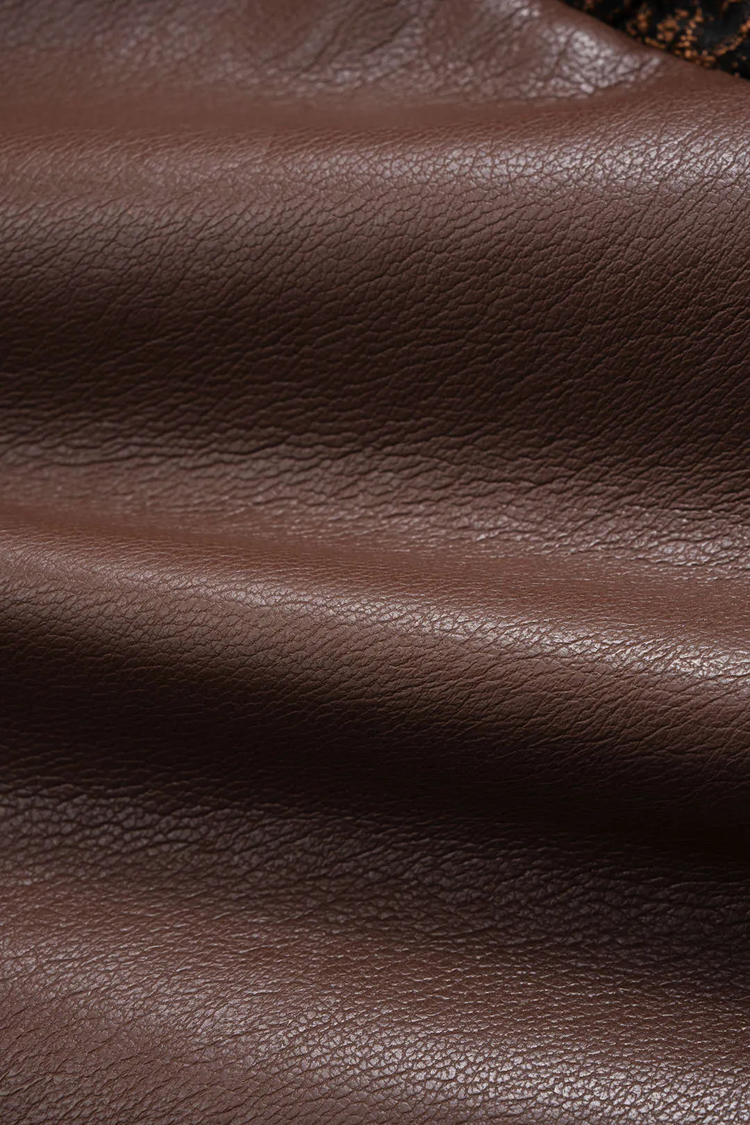 Floral Jacquard Patchwork Faux Leather Ruched Mini Skirt sold by Micas product image thumbnail 4