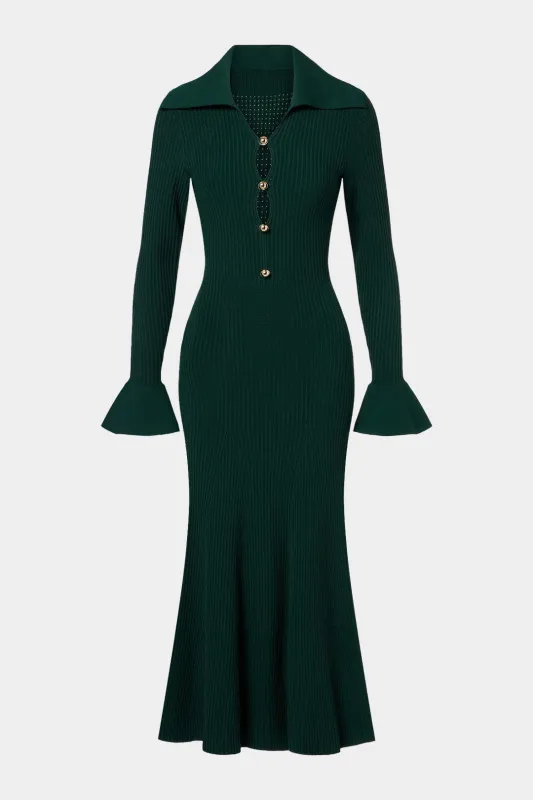 Knit Bell Long Sleeve Maxi Dress sold by Micas